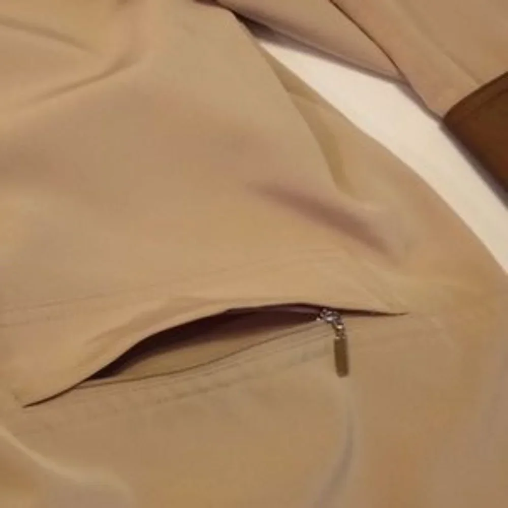 Gallery Trench Coat - Women Size (1X) - Beige - Picture 7 of 9